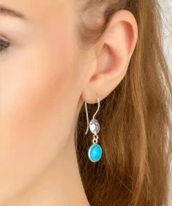 Latelita Damen CIRCLE HAMMER Ohrringe Blue