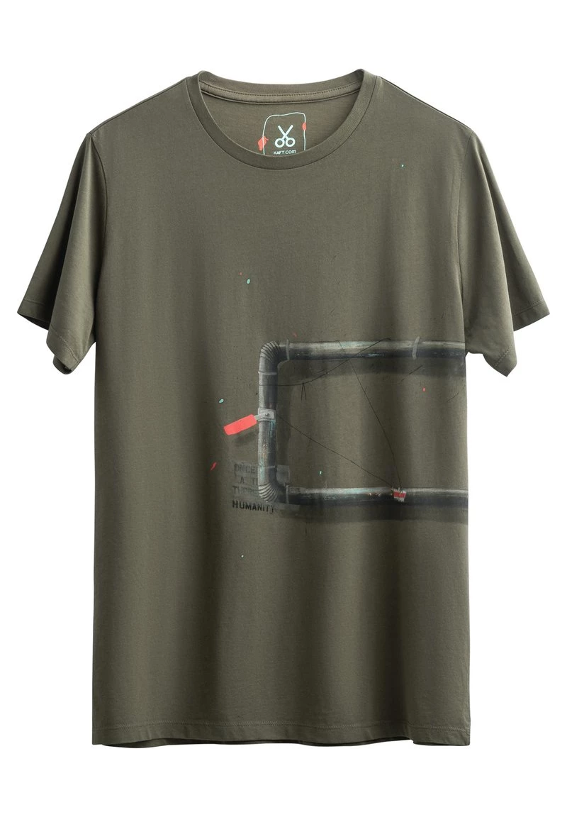 KAFT TAFE T Shirt Print Jungle Herren 3 KAFT TAFE T Shirt Print Jungle Herren