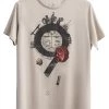 KAFT TOKUS T Shirt Print Bone Herren