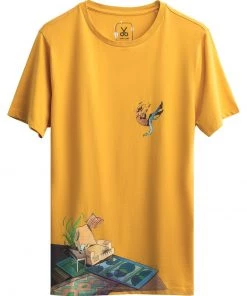 KAFT Herren WOOLGATHER T Shirt Print Sulphur