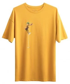 KAFT Herren METAR OVERSIZE T Shirt Print Sulphur