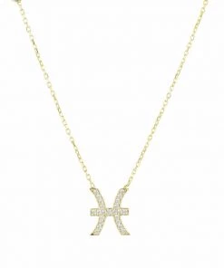 Latelita Damen ZODIAC STAR SIGN PISCES Halskette Gold -KAFT-Laden 2d9aafbf87e74592ac4669ef4af3f2a5