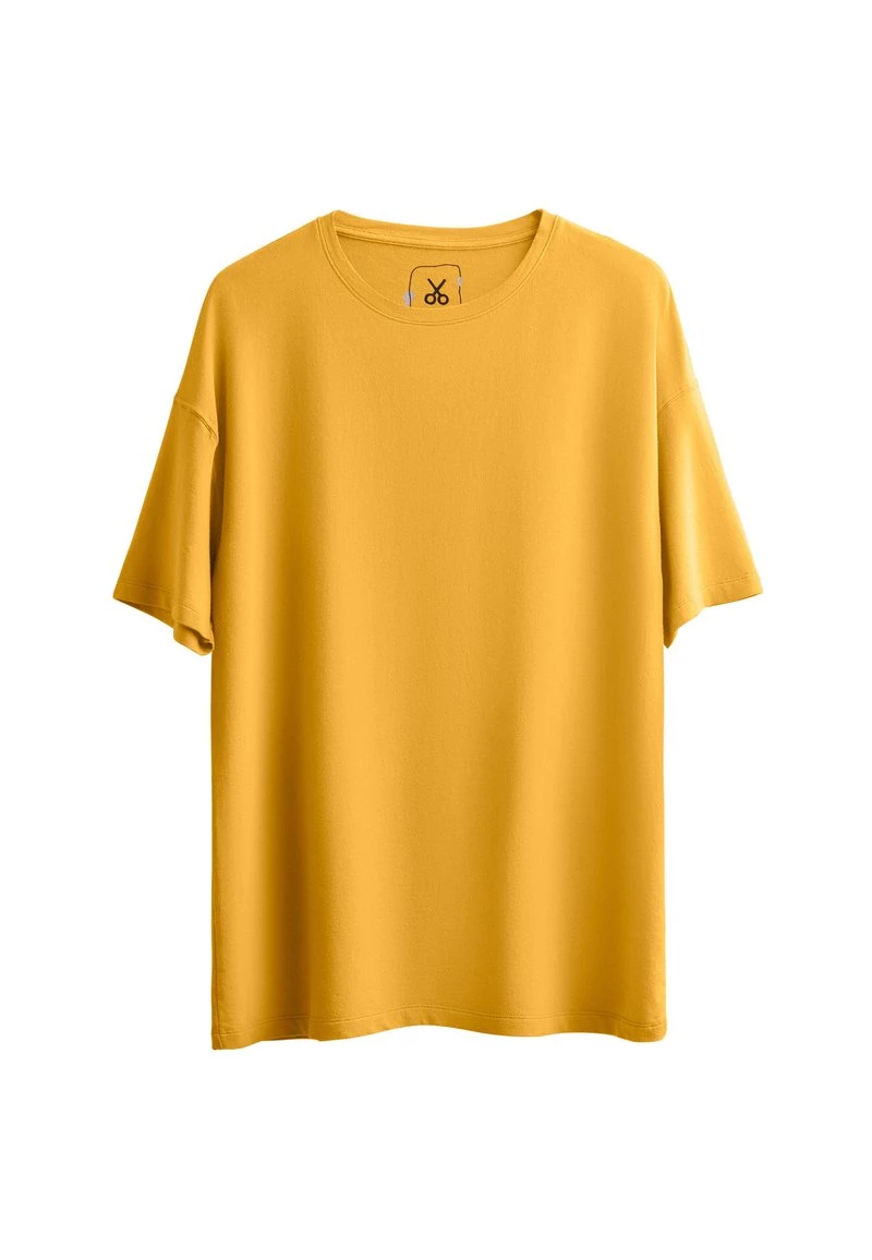KAFT Herren OVERSIZE T Shirt Basic Sulphur 4 KAFT Herren OVERSIZE T Shirt Basic Sulphur – Bild 2