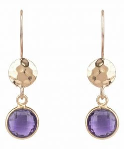 Latelita Damen CIRCLE & HAMMER Ohrringe Purple -KAFT-Laden 3abb299623804bf0a24ba47ad0234b53