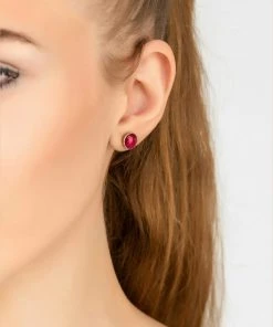 Latelita Damen MEDIUM CIRCLE Ohrringe Pink