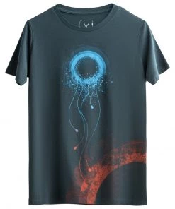 KAFT-Laden 20 KAFT Herren ÖZGÜR RUH T Shirt Print Ocean