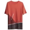 KAFT Herren ROUTEN OVERSIZE T Shirt Print Coral