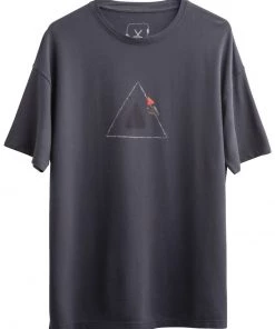 KAFT Herren TRIKON OVERSIZE T Shirt Print Plum