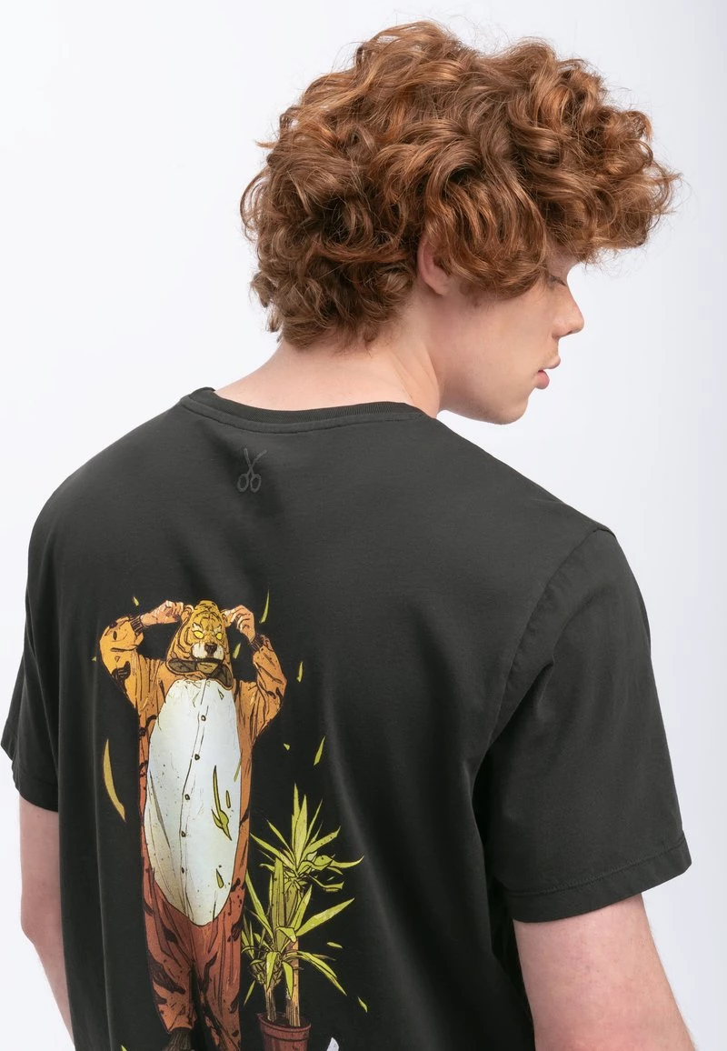 KAFT Unisex FLORA T Shirt Print Asphalt 6 KAFT Unisex FLORA T Shirt Print Asphalt – Bild 4