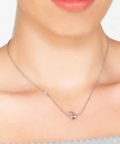 Latelita Damen Halskette Silver Coloured