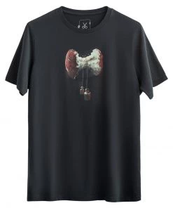 KAFT BITTEN T Shirt Print Raven Herren