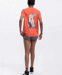 KAFT HELIOPAUSE T Shirt Print Coral Unisex