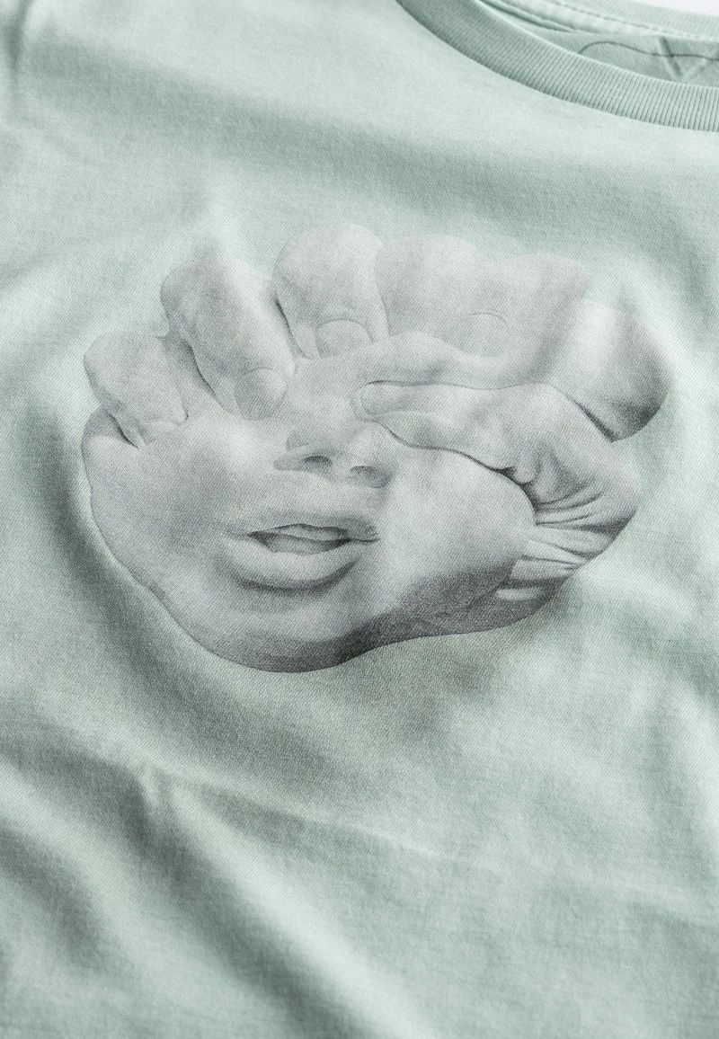 KAFT Herren SHAPING LOVE T Shirt Print Mint 4 KAFT Herren SHAPING LOVE T Shirt Print Mint – Bild 2