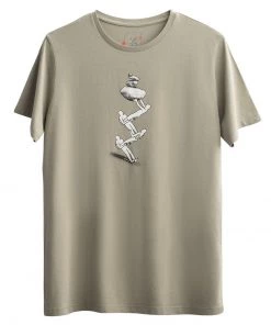 KAFT Herren ZIG ZAG STONE STAND T Shirt Print Concrete