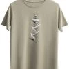 KAFT Damen ZIG ZAG STONE STAND T Shirt Print Concrete -KAFT-Laden 76d6a0de704f4fc9a7c585d59eb02c89