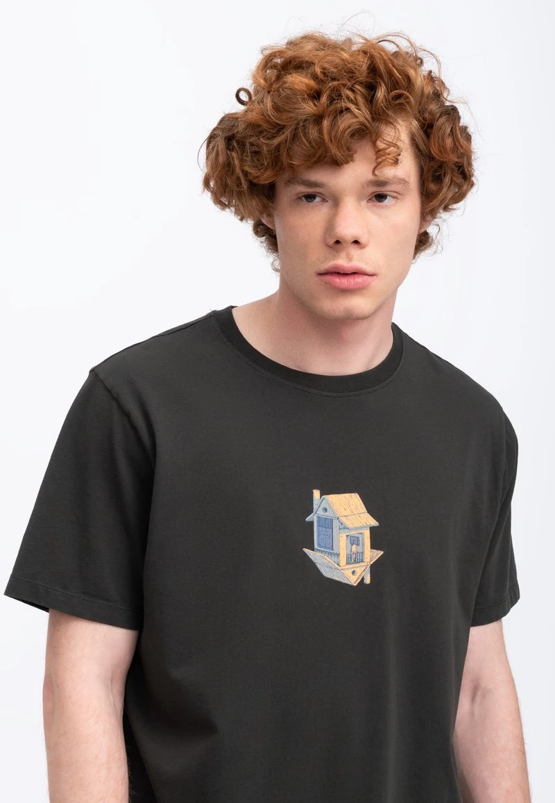 KAFT Unisex THE LAND T Shirt Print Asphalt 6 KAFT Unisex THE LAND T Shirt Print Asphalt – Bild 4