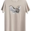 KAFT Herren UILBOEK T Shirt Print Beige -KAFT-Laden 82cdc2643a334d7aa080f7e403705f17