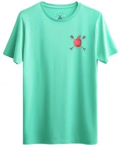 KAFT Herren APPLE T Shirt Print Turquois
