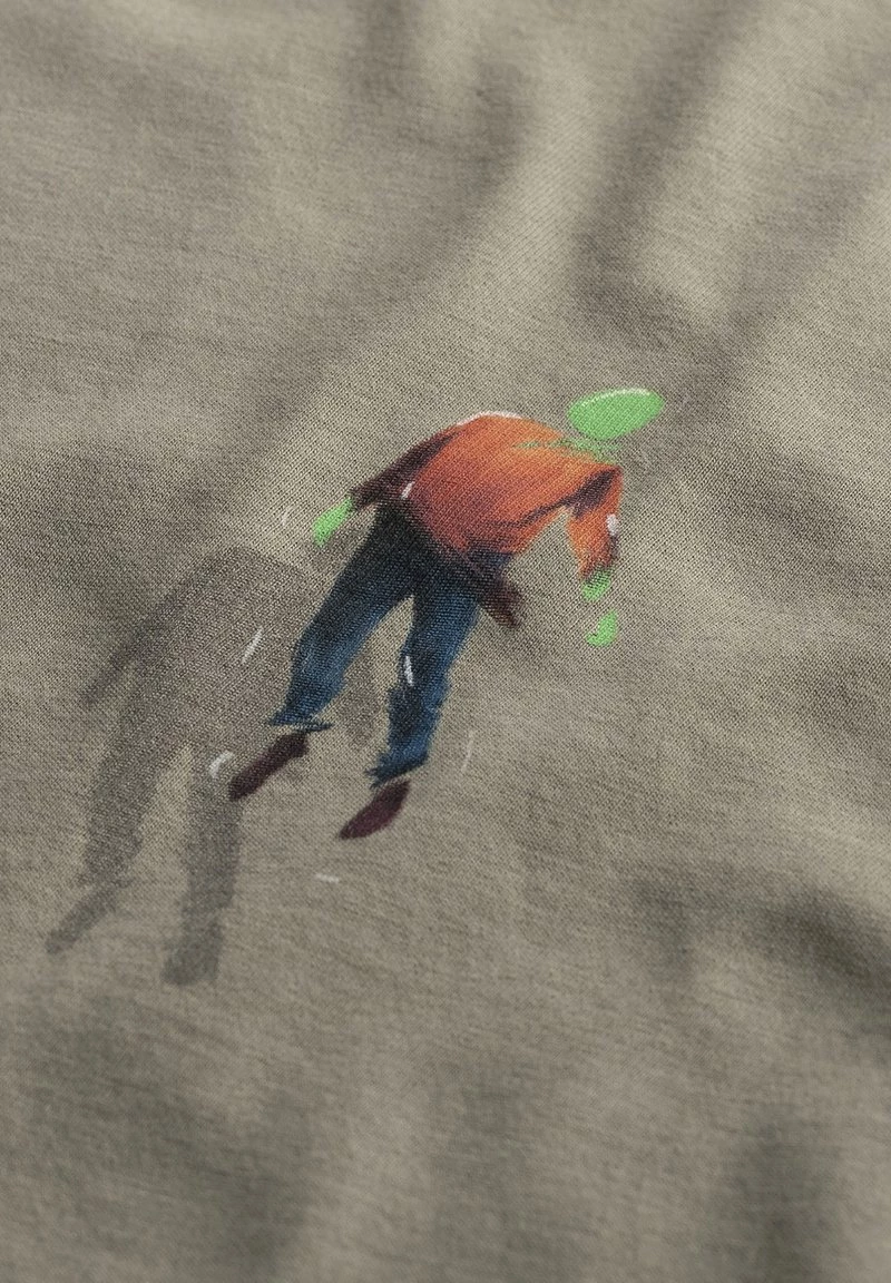 KAFT Herren MOSCA T Shirt Print Stone 5 KAFT Herren MOSCA T Shirt Print Stone – Bild 3