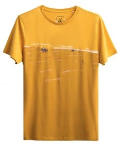 KAFT LANDINGO T Shirt Print Sulphur Herren