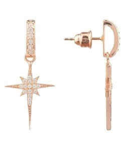Latelita Damen NORTH STAR BURST SMALL DROP Ohrringe Rosegold -KAFT-Laden 9121e2f0f537469eaecc4288124edee9