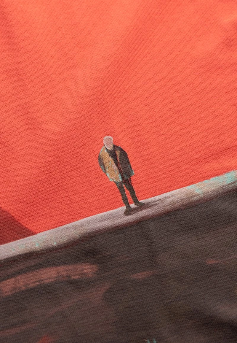 KAFT Herren ROUTEN OVERSIZE T Shirt Print Coral 5 KAFT Herren ROUTEN OVERSIZE T Shirt Print Coral – Bild 3