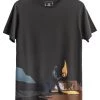KAFT Herren TORCHER T Shirt Print Asphalt