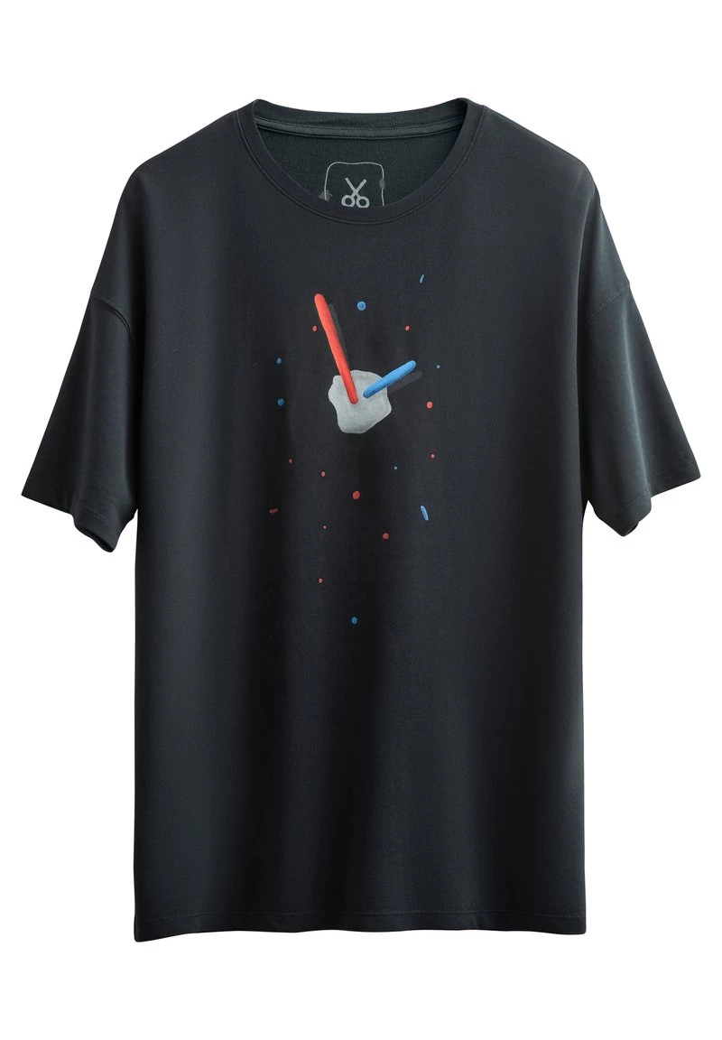 KAFT Herren APOLLO OVERSIZE T Shirt Print Raven 3 KAFT Herren APOLLO OVERSIZE T Shirt Print Raven