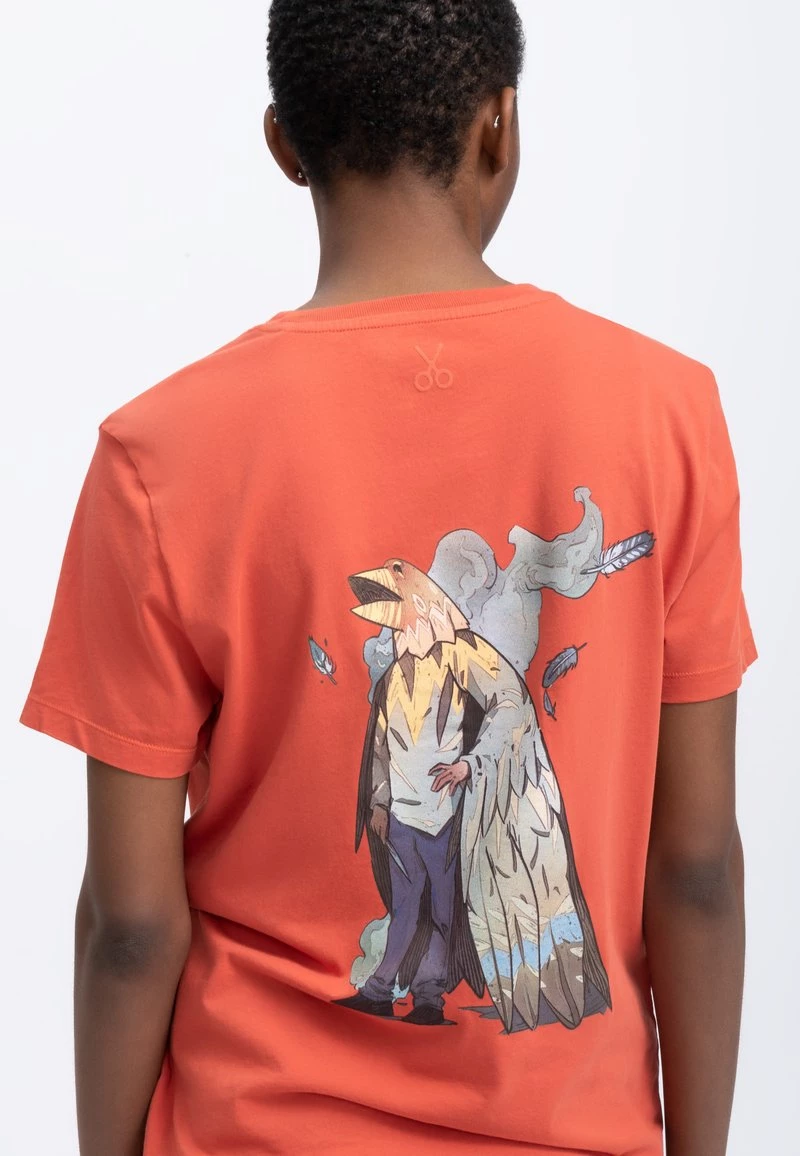 KAFT HELIOPAUSE T Shirt Print Coral Unisex 8 KAFT HELIOPAUSE T Shirt Print Coral Unisex – Bild 6