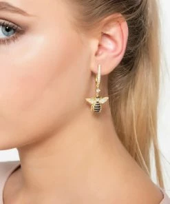 Latelita Damen HONEY BEE Ohrringe Gold