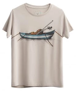 KAFT Damen SOLO VIOLIN T Shirt Print Bone