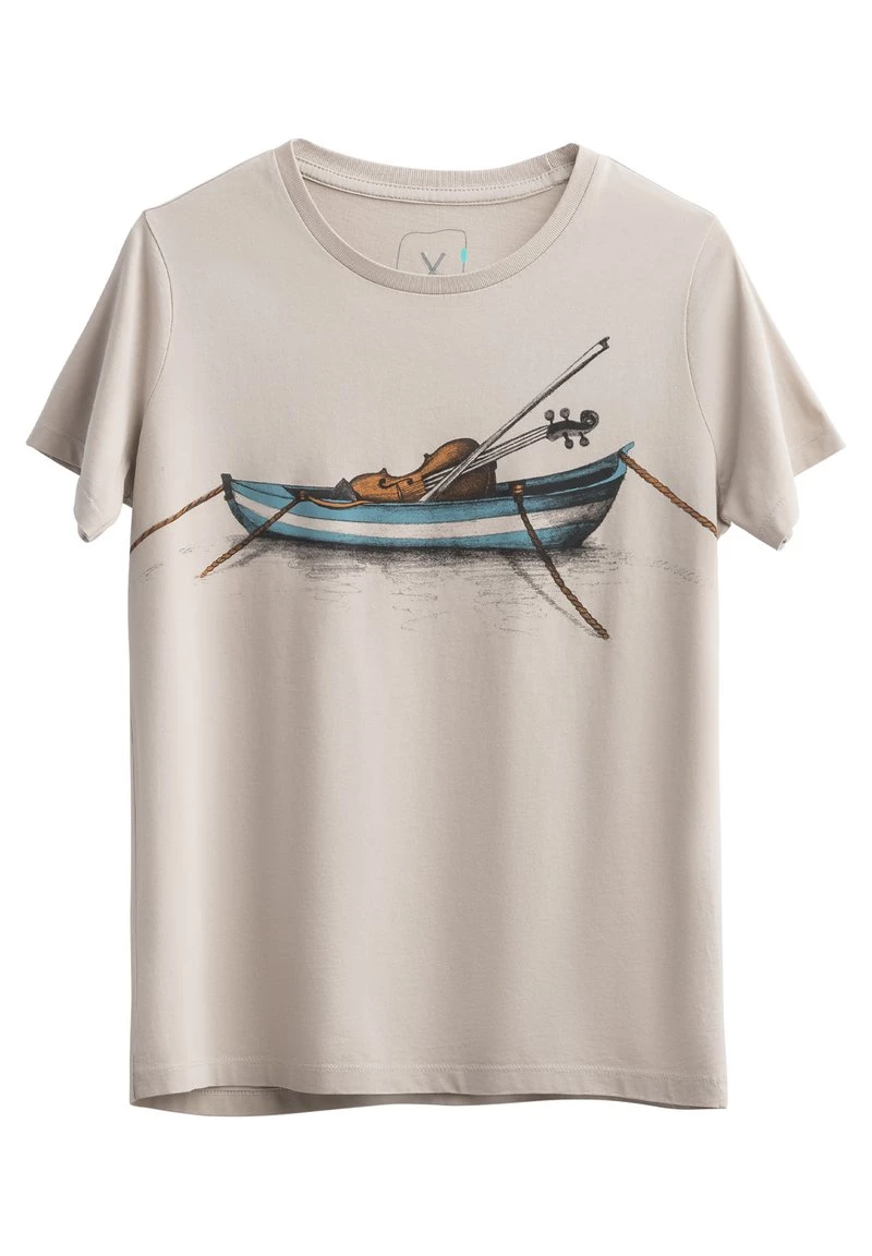 KAFT Damen SOLO VIOLIN T Shirt Print Bone 3 KAFT Damen SOLO VIOLIN T Shirt Print Bone