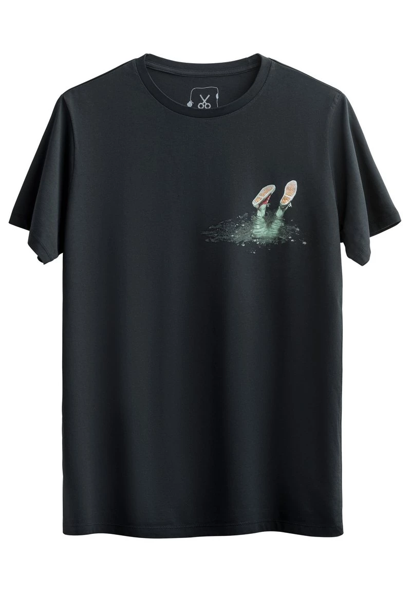 KAFT Herren I'M UNDERWATER T Shirt Print Raven 3 KAFT Herren I'M UNDERWATER T Shirt Print Raven