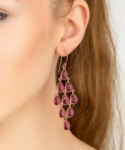 Latelita Damen ERVIOLA CASCADE Ohrringe Pink