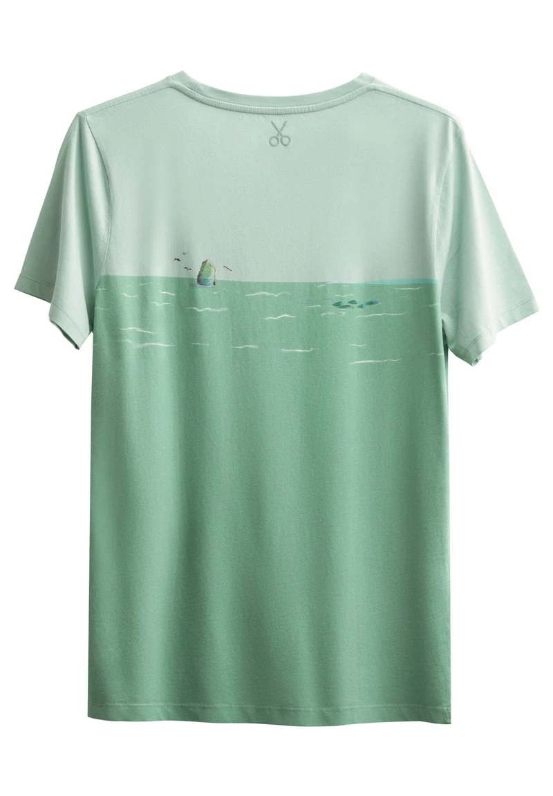 KAFT Herren TREBAU T Shirt Print Mint 4 KAFT Herren TREBAU T Shirt Print Mint – Bild 2