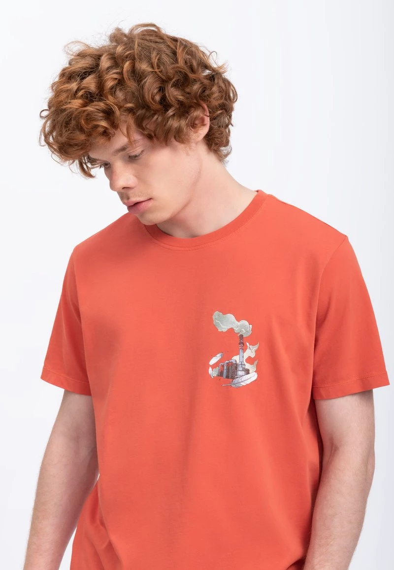 KAFT HELIOPAUSE T Shirt Print Coral Unisex 7 KAFT HELIOPAUSE T Shirt Print Coral Unisex – Bild 5