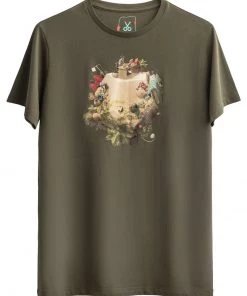 KAFT Herren DODECAHEDRON T Shirt Print Jungle