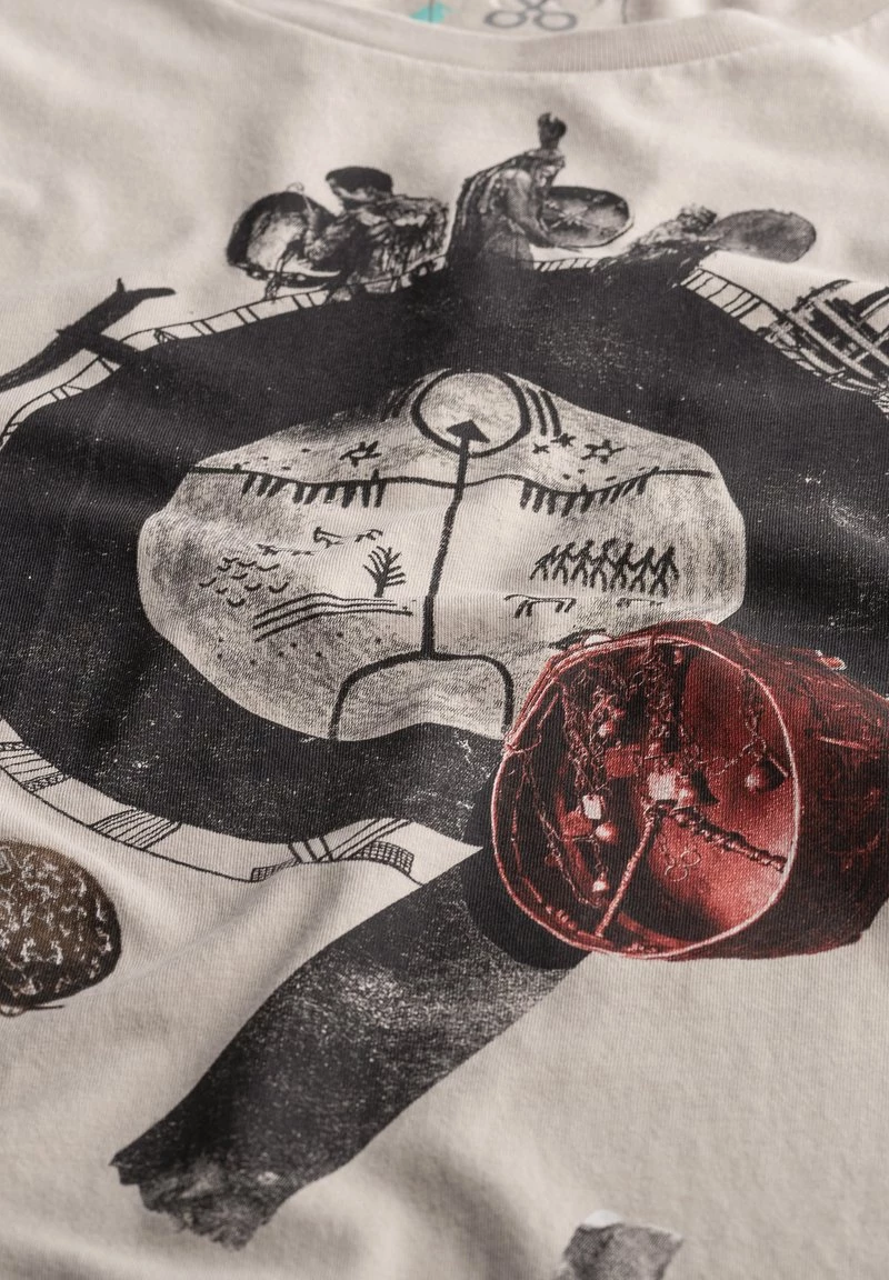 KAFT Damen TOKUS T Shirt Print Bone 4 KAFT Damen TOKUS T Shirt Print Bone – Bild 2