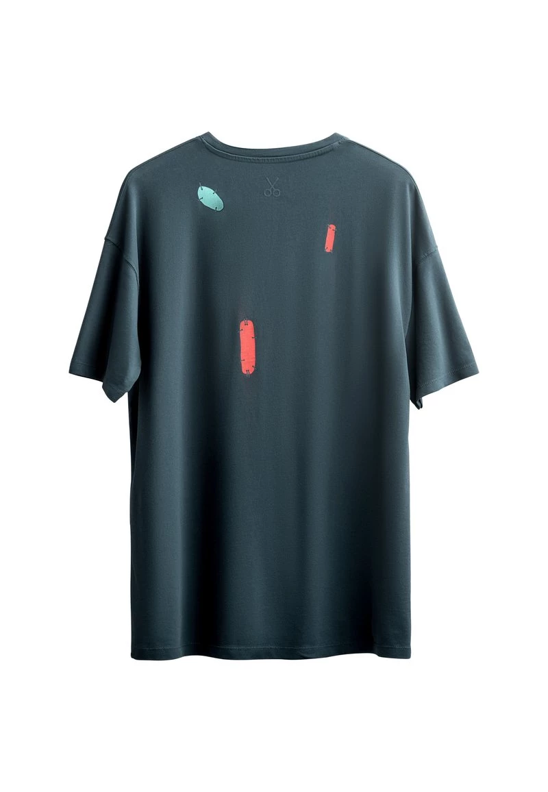 KAFT NAPLAST OVERSIZE T Shirt Print Ocean Herren 4 KAFT NAPLAST OVERSIZE T Shirt Print Ocean Herren – Bild 2