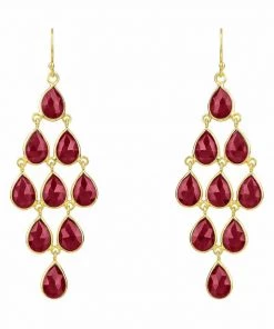 Latelita ERVIOLA GEMSTONE Ohrringe Red/gold Coloured Damen -KAFT-Laden db527a4bcb304866b109e0eec95fac6f