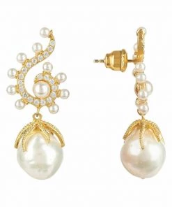 Latelita Damen Ohrringe White/gold -KAFT-Laden deb5f03a879247e5a2e490e9e3337a0d