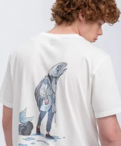 KAFT OKEANOS T Shirt Print Off White Unisex -KAFT-Laden e4b4b5444a314741bebe30c1f6d09063