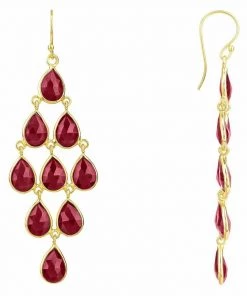 Latelita ERVIOLA GEMSTONE Ohrringe Red/gold Coloured Damen -KAFT-Laden ebc5e42517f44fcf8c3e9cb267e06176