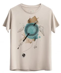 KAFT NEYZ T Shirt Print Bone Damen