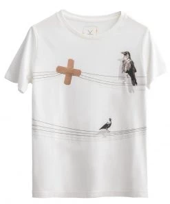 KAFT SAKINLIK T Shirt Print Off White Damen