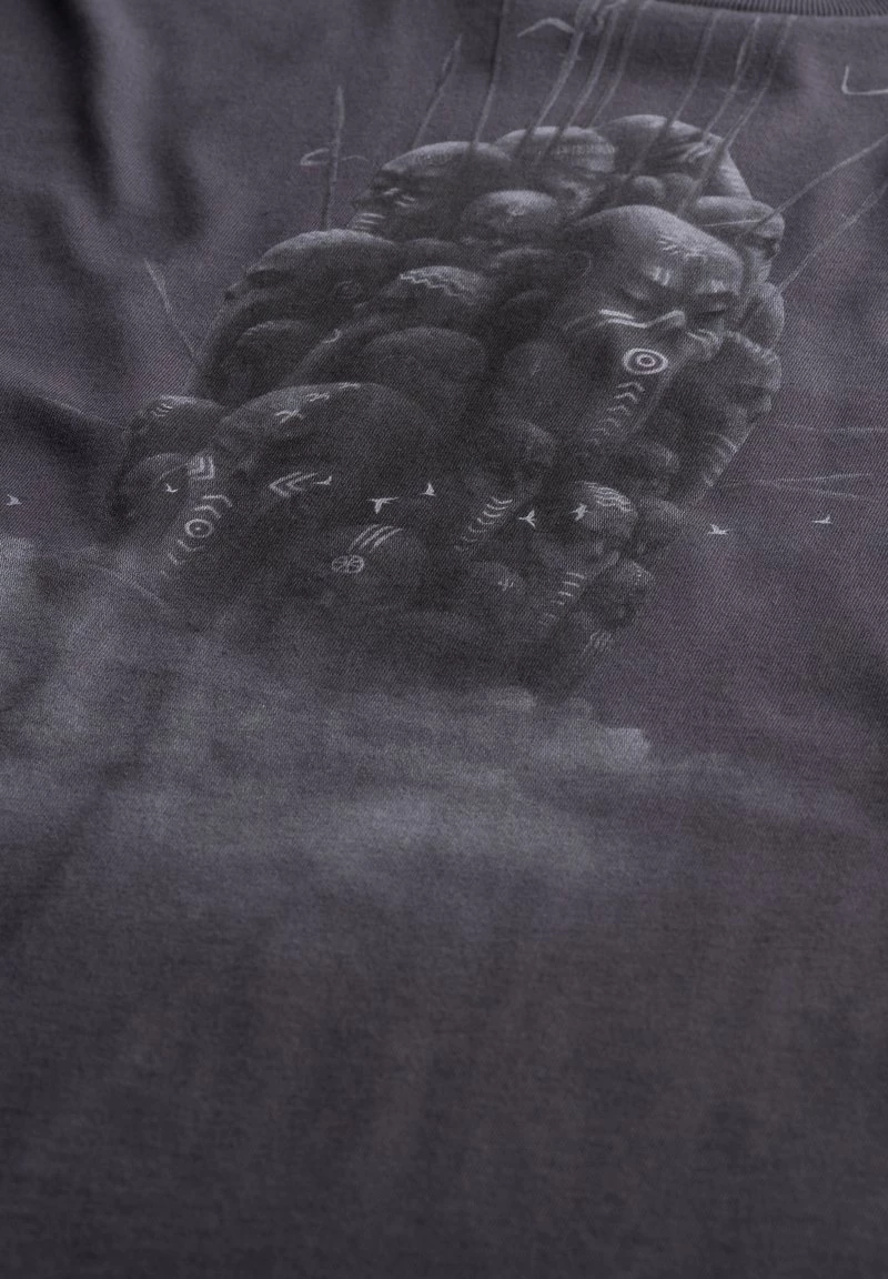 KAFT SLEEPING GUARDS T Shirt Print Plum Damen 4 KAFT SLEEPING GUARDS T Shirt Print Plum Damen – Bild 2