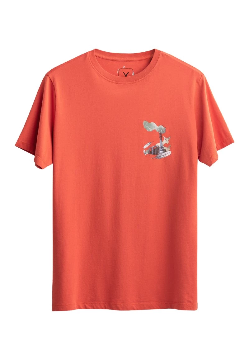 KAFT HELIOPAUSE T Shirt Print Coral Unisex 9 KAFT HELIOPAUSE T Shirt Print Coral Unisex – Bild 7