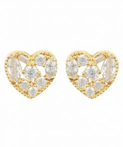 Latelita HEART SPARKLING STUD Ohrringe Gold Damen -KAFT-Laden fb507ea6427a466191a525b76ce7aed7