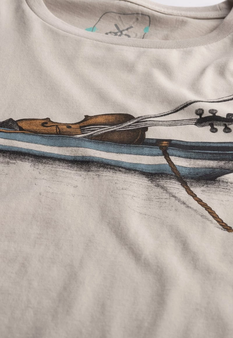 KAFT Damen SOLO VIOLIN T Shirt Print Bone 4 KAFT Damen SOLO VIOLIN T Shirt Print Bone – Bild 2